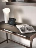 ABACO dizajnový písací stôl masív/sklo