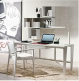 ATHOS dizajnový písací stôl s čalúnenou zásuvkou