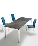 BADU Jedálenský stôl s rozťahovaním sklo a sklo keramika