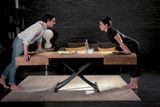 BOX LEGNO stôl multifunkčný 2v1 drevený rozťahovací výškovo nastaviteľný OZZIO