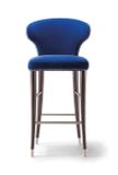 CAMELIA dizajnová barová stolička SG masívne nožičky rôzne morenia látka koža