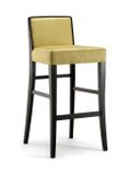 CANNES dizajnová stolička s podrúčkami SB masívne nožičky rôzne morenia látka koža