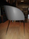 S19-2 dizajnová stolička - kresielko šedé ihneď k odberu, now!by Hülsta
