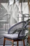 CYRANO záhradná stolička nožičky teak