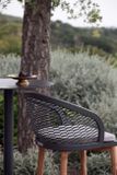 CYRANO barová záhradná stolička teak nožičky