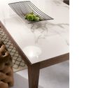 DOMINIQUE dizajnový stôl pevný s masívnými nožičkami