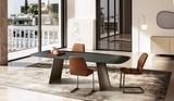 DORIAN dizajnový pevný zaoblený stôl