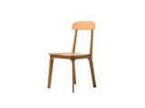 ELICA dizajnová celodrevená stolička s čalúneným sedákom