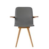 GATTA dizajnová celočalúnená stolička s podrúčkami