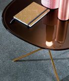 GENIUS dizajnový konferenčný stolík sklo drevo keramika SOVET