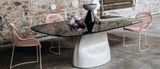 GRAN SASSO jemne oválny botte dizajnový stôl design Andrea Lucatello