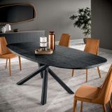 ARIZONA dizajnový jedálenský stôl pevný zaoblený
