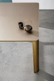 KODO dizajnový obdĺžníkový pevný stôl sklo keramika