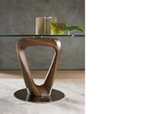 MOBIUS dizajnový stôl s masívnou nohou kruhový