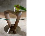 MOBIUS dizajnový stôl s masívnou nohou kruhový