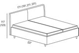 NYALA dizajnová posteľ s úložným priestorom
