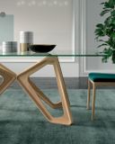 PAPILLON , dizajnový pevný obdlžnikový stôl OZZIO