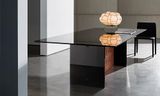 REGOLO dizajnový pevný stôl dve podnože