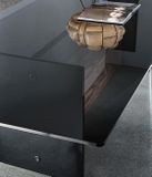 REGOLO dizajnový pevný stôl dve podnože