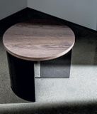 REGOLO dizajnový kruhový konferenčný stolík masív SOVET