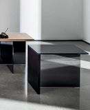 REGOLO dizajnový konferencny stolík masív sklo SOVET