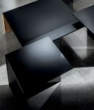 REGOLO dizajnový konferencny stolík masív sklo SOVET