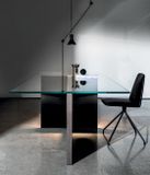 REGOLO dizajnový stôl sklo aj kancelársky