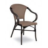 SIENA záhradná deluxe hnedá stolička