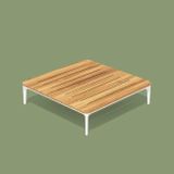 SLIM záhradný dizajnový konferenčný stolík drevo