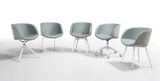 SONNY PB dizajnová stolička kresielko s podrúčkami kovová podnož