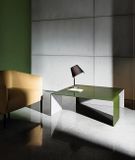 SPIDER dizajnový sklenený konferenčný stolík SOVET