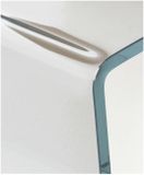 RUBINO dizajnový sklenený konferenčný stolík SOVET
