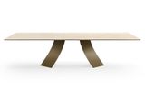 TWIST dizajnový jedálenský zaoblený stôl