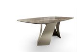 TWIST dizajnový jedálenský zaoblený stôl