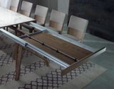 ZEUS luxusný jedálenský rozťahovací stôl s masívnou podnožou