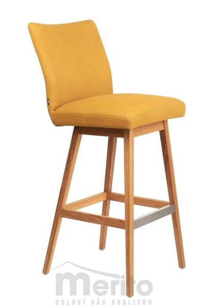 FARFIELD barová stolička s masívnou podnožou