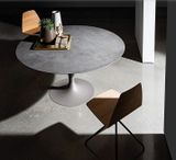 FLUTE dizajnový stôl kruhový keramika rôzne prevedenia