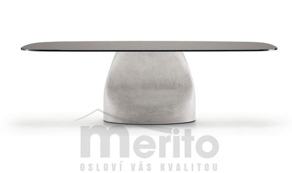GRAN SASSO jemne oválny botte dizajnový stôl design Andrea Lucatello