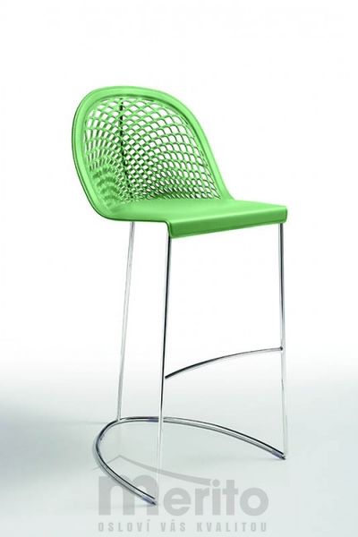 GUAPA H75 M CU barová stolička koža