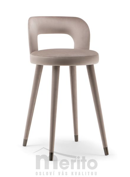 HOLLY dizajnová barová stolička SG čalunené nohy s kovovou špičkou