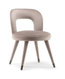 HOLLY dizajnová stolička S čalunené nohy kovovvá špička