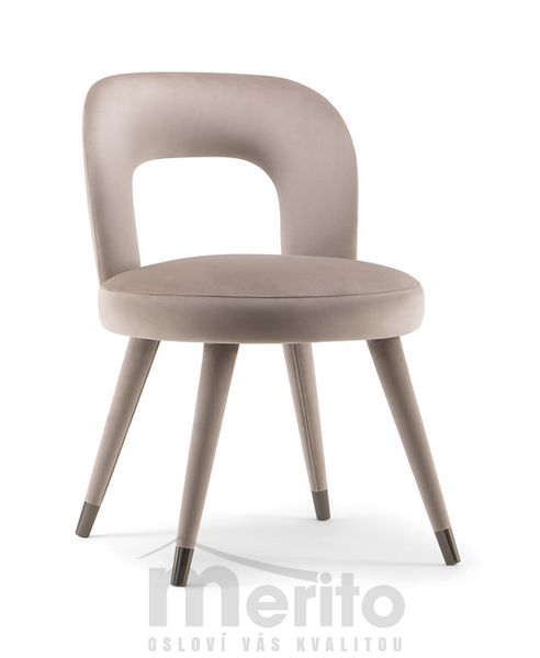HOLLY dizajnová stolička S čalunené nohy kovovvá špička
