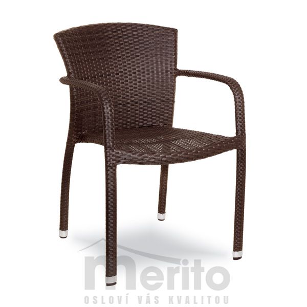 MONACO záhradná hnedá stolička