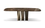 NARCISO dizajnový zaoblený jedálenský stôl