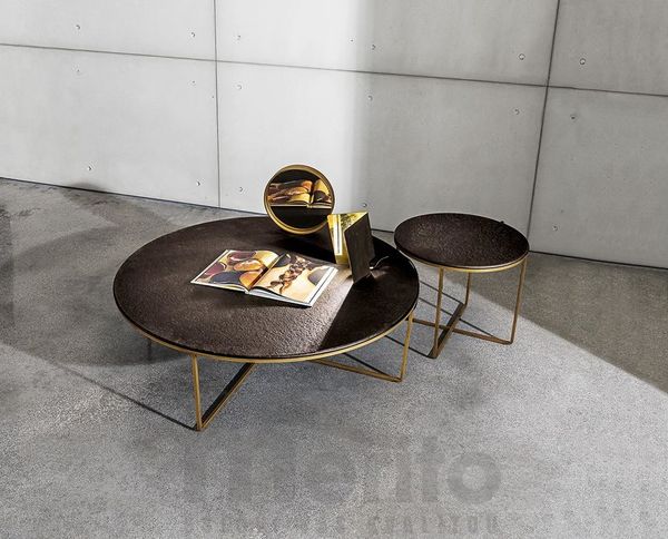 PIKTOR dizajnový konferenčný sklo keramika stolík SOVET