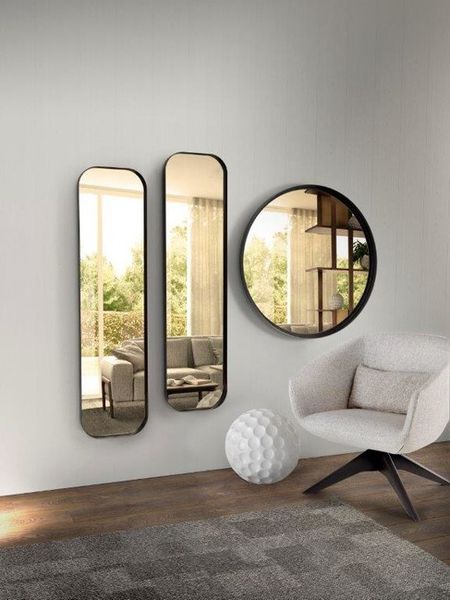 RON dizajanové luxusné zrkadlo v ráme P&C