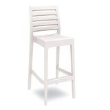 TOBY biela barová záhradná stolička