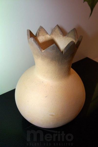VÁZA neglazovaná vypalovaná užitková keramika výtvarník Jaroslav Štuller