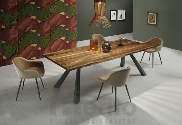 ZEUS dizajnový jedálenský stôl masív